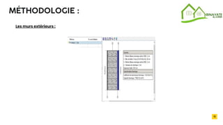2032
13
MÉTHODOLOGIE :
Les murs extérieurs :
 