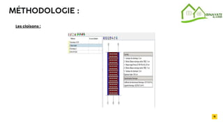 2032
16
MÉTHODOLOGIE :
Les cloisons :
 