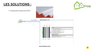 2032
LES SOLUTIONS :
Polystyrène expansé (EPS):
MUR EXTERIEUR 30CM
32
 