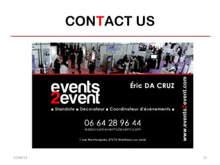 CONTACT US




11/04/13                12
 