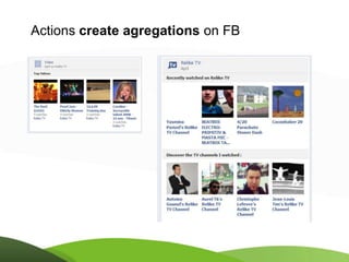 Actions create agregations on FB
 