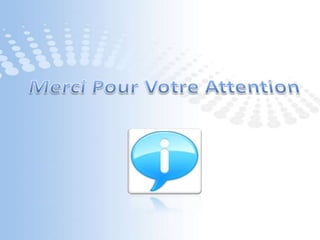 45312 Introduction         Etude des          besoins         Conception        Solution         proposée         Réalisation6Perspectives       Conclusion &perspectivesLa gestion des utilisateursLa gestion et le calcul des fiches de paieE-LEARNING pour la formationLa gestion des rendementsLa messagerieLes forums