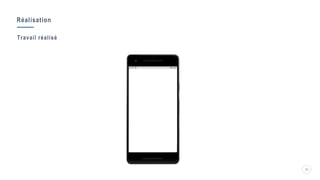Réalisation
23
Travail réalisé
 