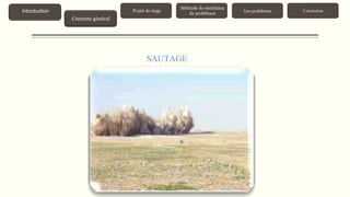 Contexte général
Introduction Projet de stage
Méthode de résolution
de problèmes
Les problèmes Conclusion
SAUTAGE
 