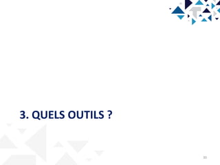 3. QUELS OUTILS ?
30
 