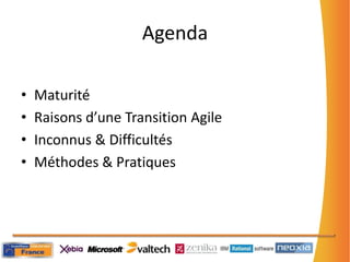 « Vous, votre Organisation et Agile en 2011 »Premiers Résultats de l’enquête nationale du FSUGJean-Michel Legrand, Valtech @jmllegrandScrumday France 2011