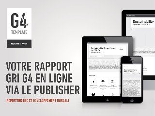 Introduction du Template G4 - Par le Wizness Publisher