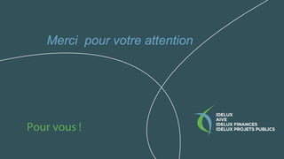 Merci pour votre attention
 