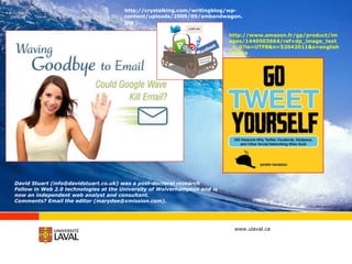 Le mode de communication est en évolution!http://theevolutionofcommunication.blogspot.com/2009/11/my-social-media-ah-ha-moments-for-2009.html