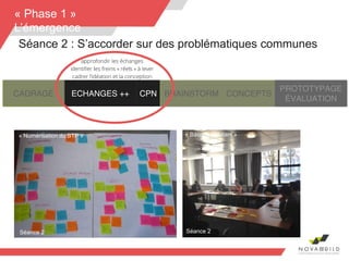 19
« Phase 1 »
L’émergence
« Numérisation du BTP »
Séance 2
« Bâtiment Mutant »
Séance 2
Séance 2 : S’accorder sur des problématiques communes
 