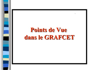 Points de VuePoints de Vue
dans le GRAFCETdans le GRAFCET
 