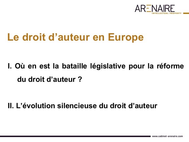 La Reforme Du Droit D Auteur 12 09 17 La Reforme Du Droit D Auteur 12 09 17