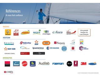 LE DEFI TECHNOLOGIQUE EST RESOLUMENT HUMAIN 13
Références
Ils nous font confiance
INGENSI
HOSTEAM
INTERACTIVE
Une grande
marque du
Luxe français
 