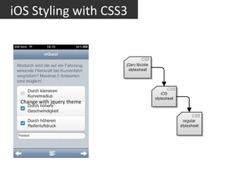 iOS Styling with CSS3




 Change with jquery theme
 