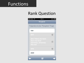Functions
        Rank Question
 