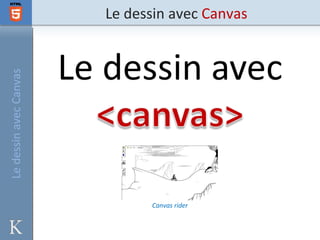 Le dessin avec Canvas   Le dessin avec Canvas




                              Canvas rider
 