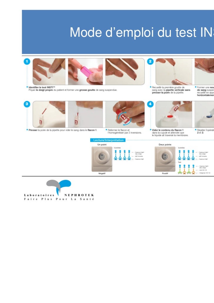 Présentation INSTI hiv rapid test slide share