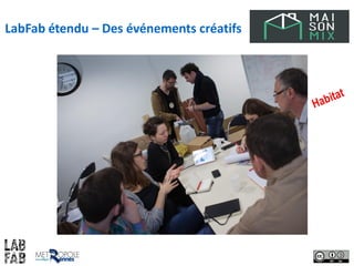 LabFab étendu – Des événements créatifs
 