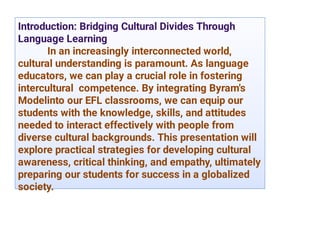 Présentation intercultural .pdf how to promote your way of cultural ...