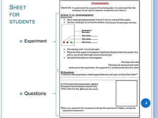 SHEET
FOR
STUDENTS



         Experiment




         Questions
                       4
 