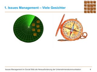 1. Issues Management – Viele Gesichter




Issues Management im Social Web als Herausforderung der Unternehmenskommunikation   6
 