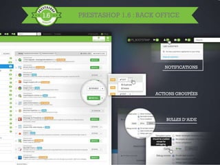 Page 25Page 25
NOTIFICATIONS
ACTIONS GROUPÉES
BULLES D’AIDE
PRESTASHOP 1.6 : BACK OFFICE
 