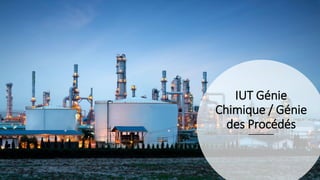 IUT Génie
Chimique / Génie
des Procédés
 