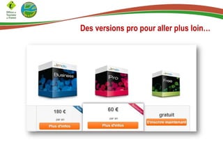 Des versions pro pour aller plus loin…
 