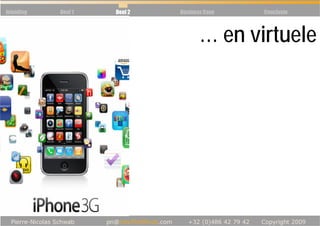 Inleiding   Deel 1   Deel 2   Business Case   Conclusie



                          … en virtuele
            Règle 5 : Communauté
 