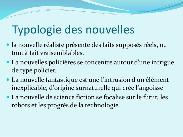 Présentation sur la nouvelle