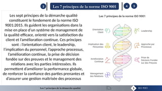 Présentation Les 7 principes de la démarche qualité ISO 9001 | PPTX