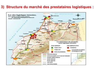 3) Structure du marché des prestataires logistiques :
 