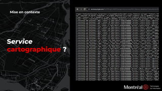 Mise en contexte
Service
cartographique ?
 