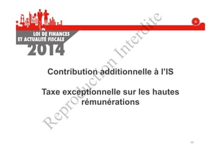 Présentation loi de finances 2014 - CCI Dunkerque