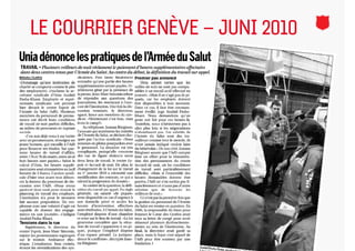 LE COURRIER GENÈVE – JUNI 2010
 