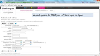 Vous disposez de 5000 jours d’historique en ligne
 