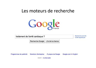 Les moteurs de recherche
 