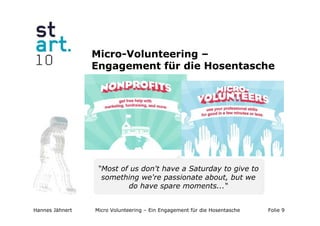Präsentation micro volunteering slideshare version