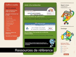 Coffre à outils Ressources de référence 