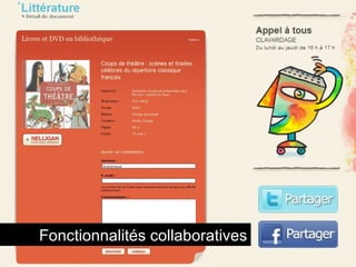 Fonctionnalités collaboratives 