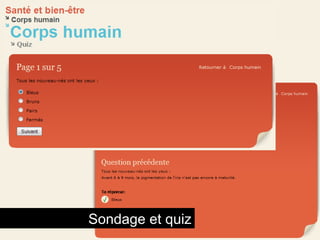 Sondage et quiz 