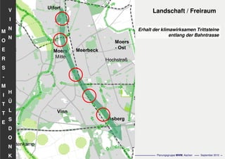 Flächennutzungsplanungincl.Bausteine
Stadtentwicklungskonzept
- 73 - Planungsgruppe MWM, Aachen September 2010
V
I
N
N
H
Ü
L
S
D
O
N
K
M
O
E
R
S
-
M
I
T
T
E
Landschaft / Freiraum
Erhalt der klimawirksamen Trittsteine
entlang der Bahntrasse
 
