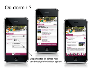 Où dormir ? Disponibilités en temps réel  des hébergements open system 
