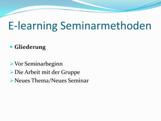 FragetechnikenEinpunktfragezu Anfang einer Moderation