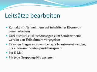 Gesamtbild über SchwerpunkteFragetechnikenMehrpunktfragebei Entscheidungsprozessen