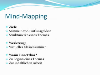 Die Arbeit mit der Gruppe