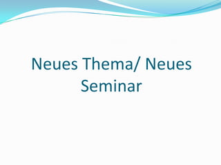 Leitsätze bearbeitenKontakt mit Teilnehmern auf inhaltlicher Ebene vor SeminarbeginnDrei bis vier Leitsätze/Aussagen zum Seminarthema werden den Teilnehmern vorgegebenEs sollen Fragen zu einem Leitsatz beantwortet werden, der einen am meisten positiv ansprichtPer E-Mail Für jede Gruppengröße geeignet