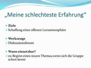 Einen gemeinsamen Nenner findenZiele Begriffsklärung