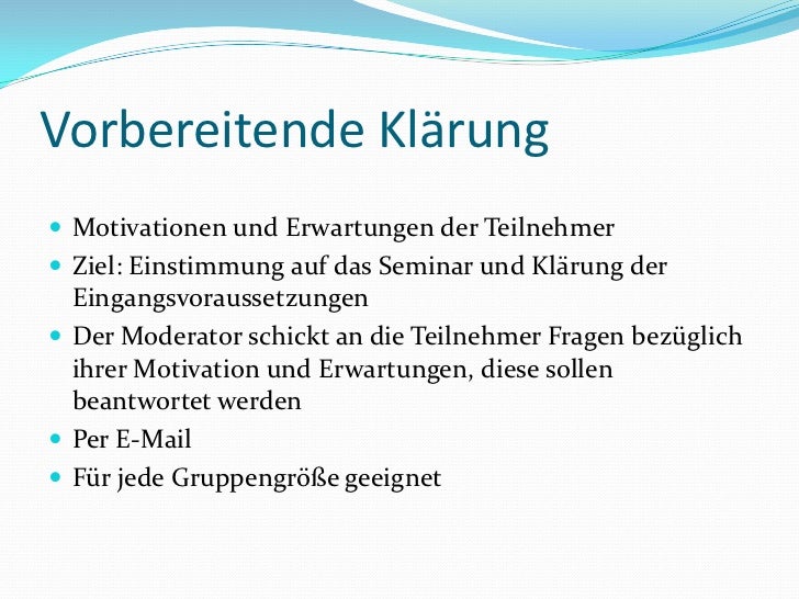 Moderationsmethode kennenlernen