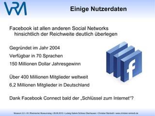 Marketing-Komponenten (2) Was gehört zum Museum 2.0? Social Networks XING 